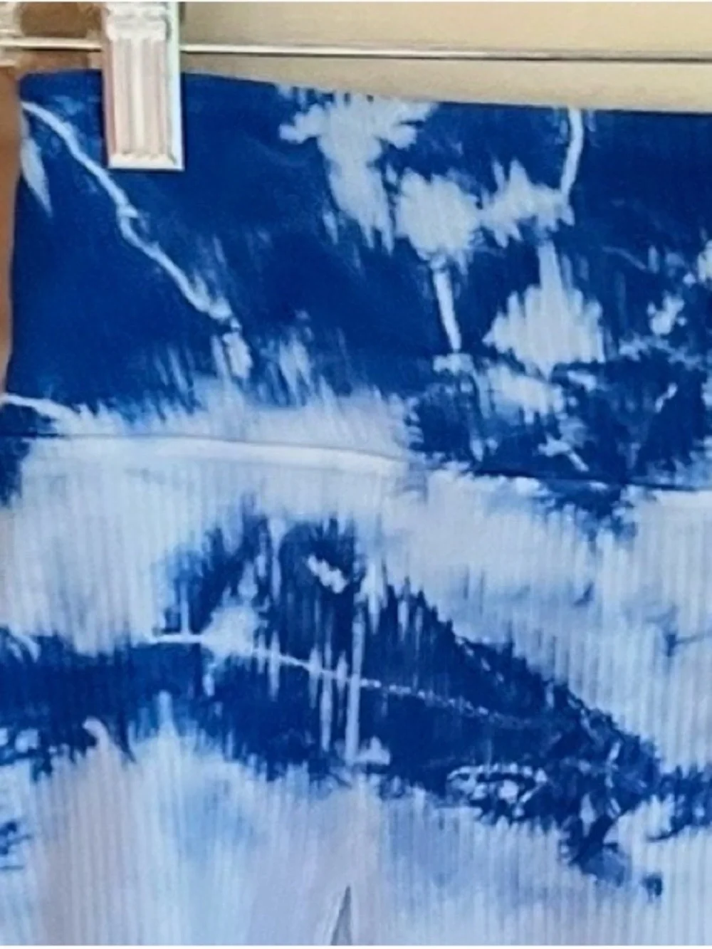 Year of Ours Blue Tie Dye Ribbed Knit Skort NWT M Activewear Pickleball